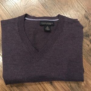 Banana Republic Plum Extra Fine Merino Men Sweater